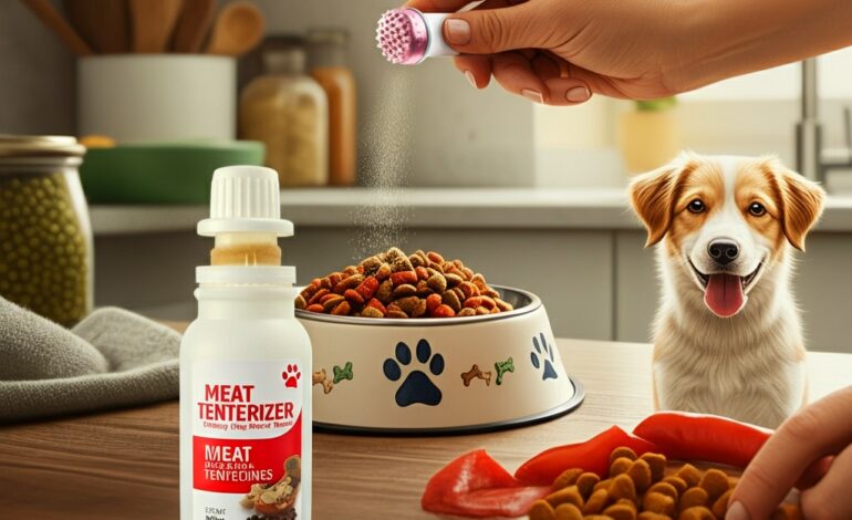 How Much Meat Tenderizer To Put In Dog Food?